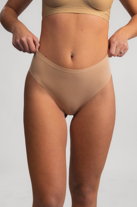 Nahtlose Brazilian Slips LUXE BEIGE- 2er-Pack