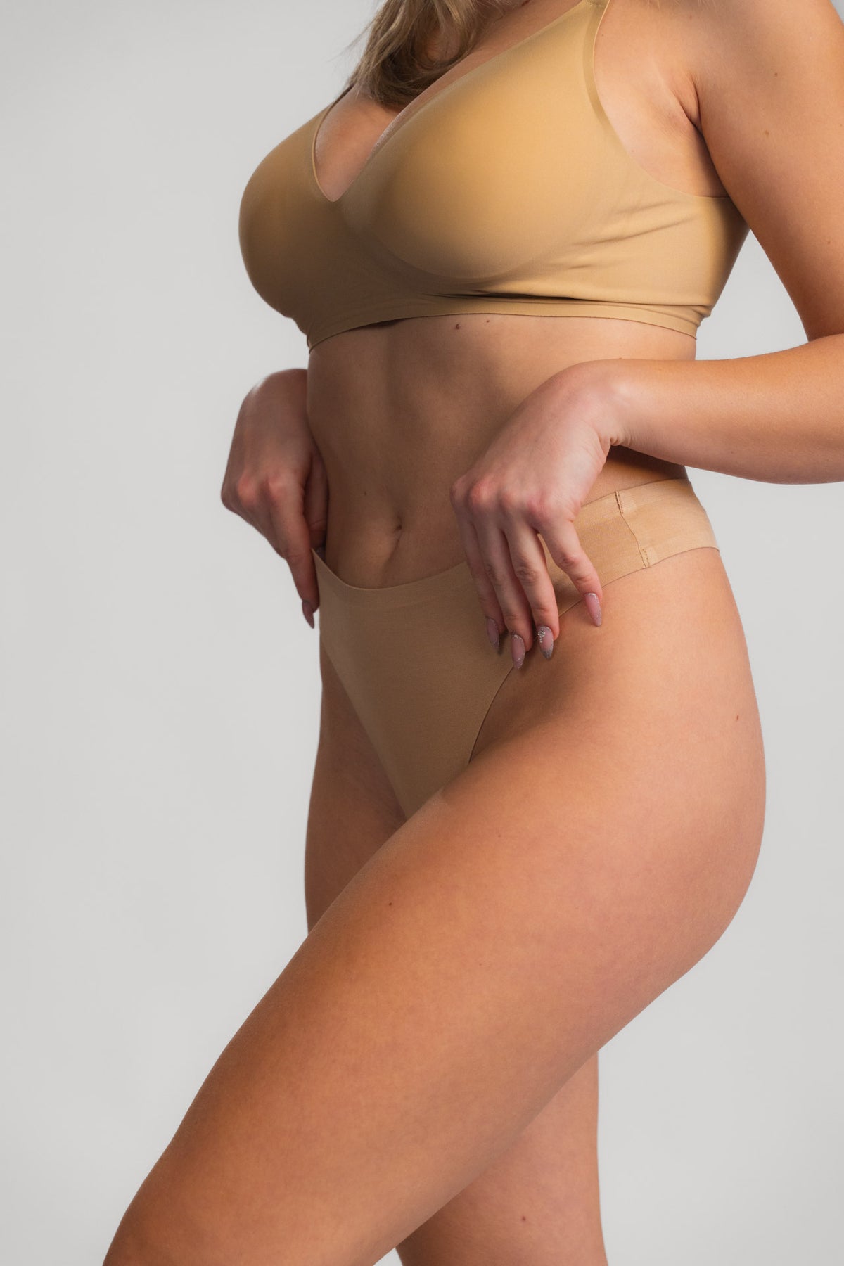 Seamless tangice LUXE BEIGE - 2 kos