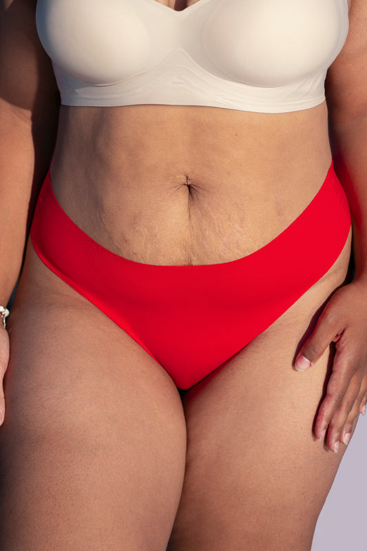 Nahtlose Brazilian Slips SCULPT RED