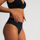 Nahtlose Brazilian Slips LUXE SCHWARZ - 2er-Pack