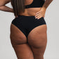 Nahtlose Brazilian Slips LUXE SCHWARZ - 2er-Pack